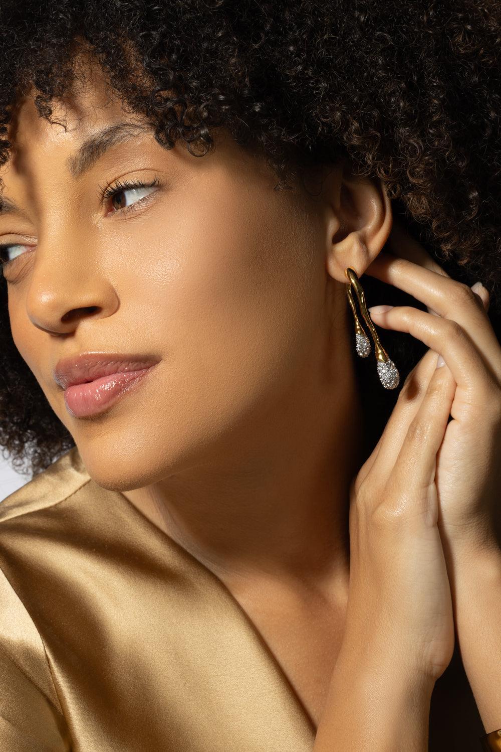 Solanales Double Drop Earrings-YELLOW-JEWELRYBOUTIQUEEARRING-ALEXIS BITTAR