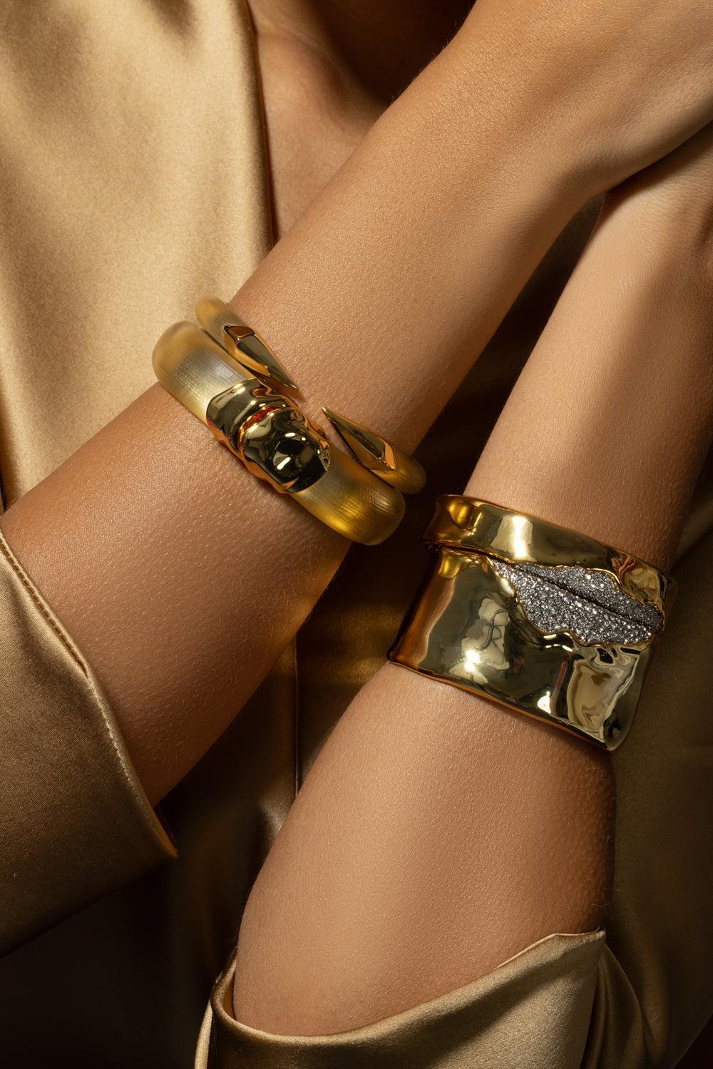Solanales Crystal Cuff Bracelet-YELLOW-JEWELRYBOUTIQUEBRACELET O-ALEXIS BITTAR