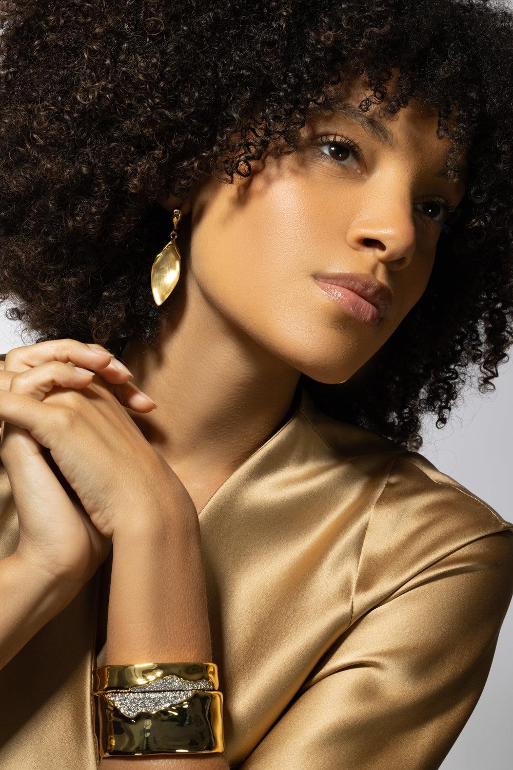 Lucite Petal Leverback Earrings-YELLOW-JEWELRYBOUTIQUEEARRING-ALEXIS BITTAR