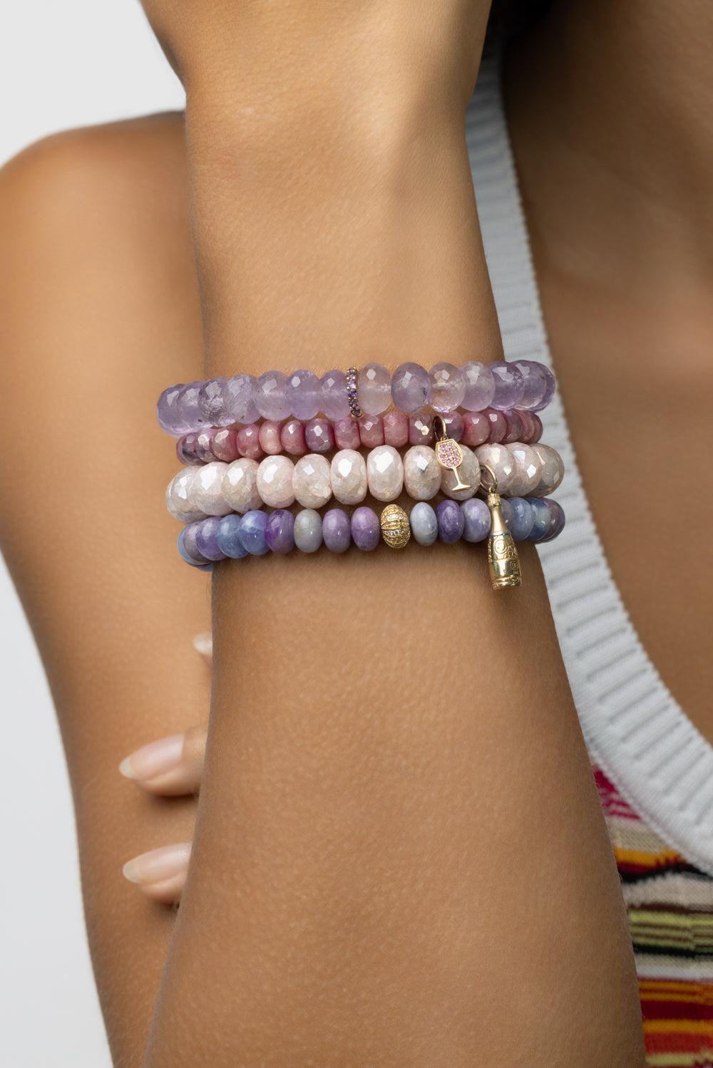 Round Rondelle Jade Bracelet-YELLOW GOLD-JEWELRYFINE JEWELBRACELET O-SYDNEY EVAN