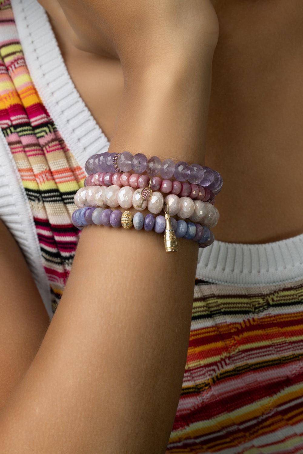 Round Rondelle Jade Bracelet-YELLOW GOLD-JEWELRYFINE JEWELBRACELET O-SYDNEY EVAN