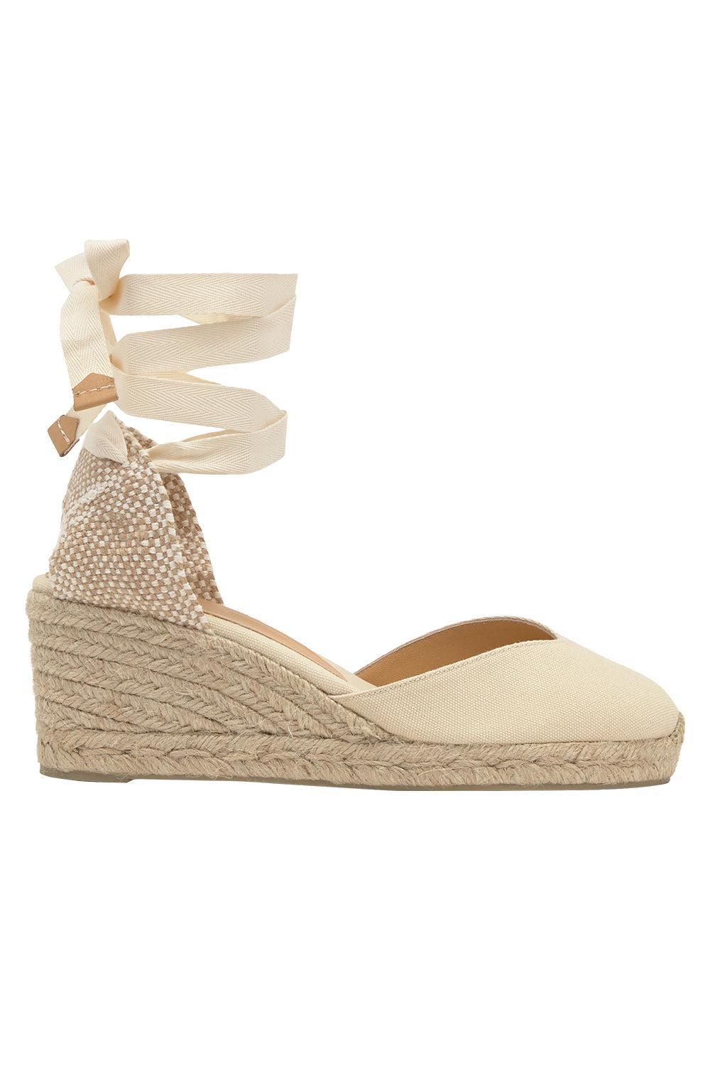 Chiara Wedge Sandal 60 - Ivory-CREAM-36-SHOESANDAL-CASTANER