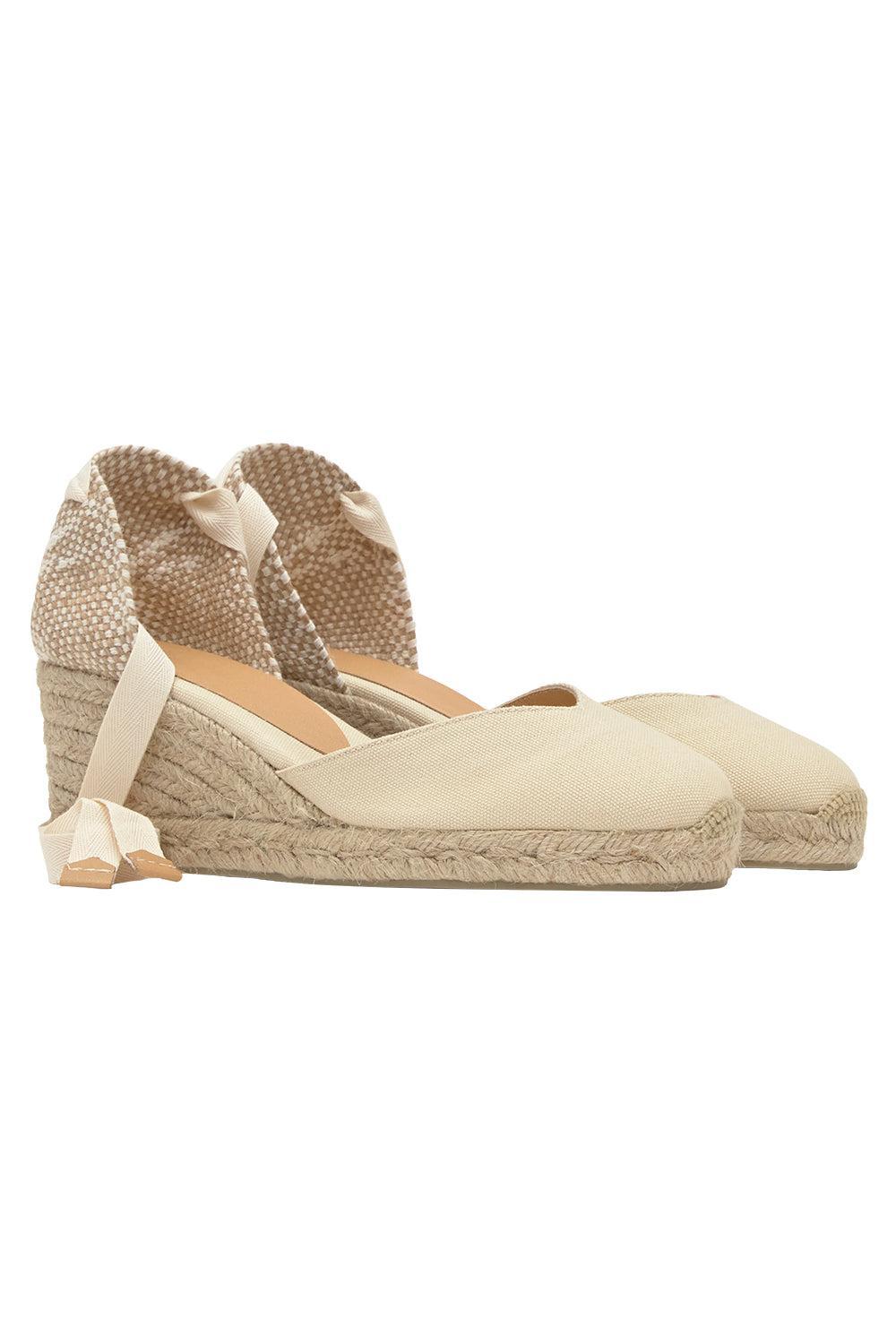 Chiara Wedge Sandal 60 - Ivory-CREAM-36-SHOESANDAL-CASTANER