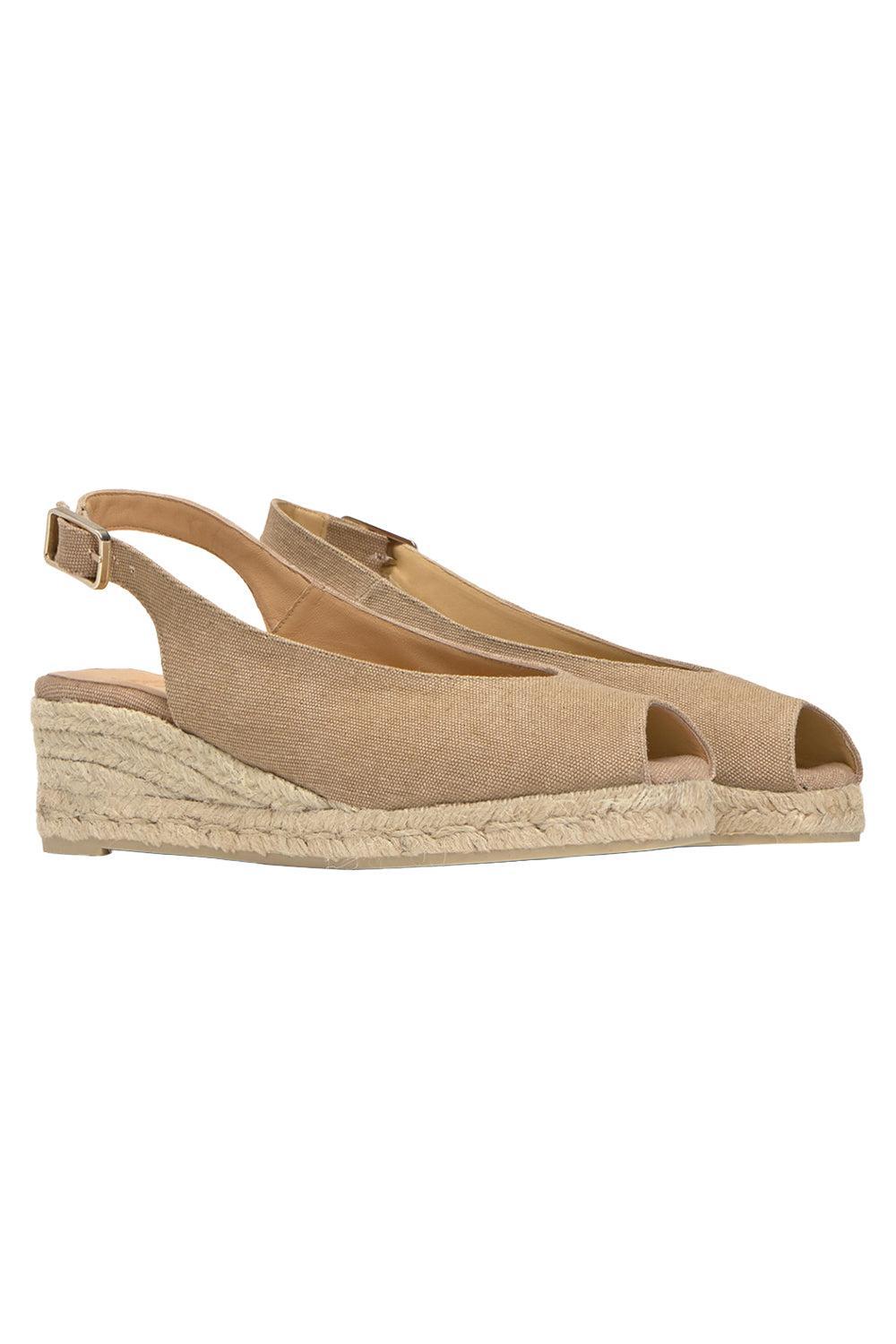 Dosalia Wedge - Sand-BROWN-36-SHOESANDAL-CASTANER