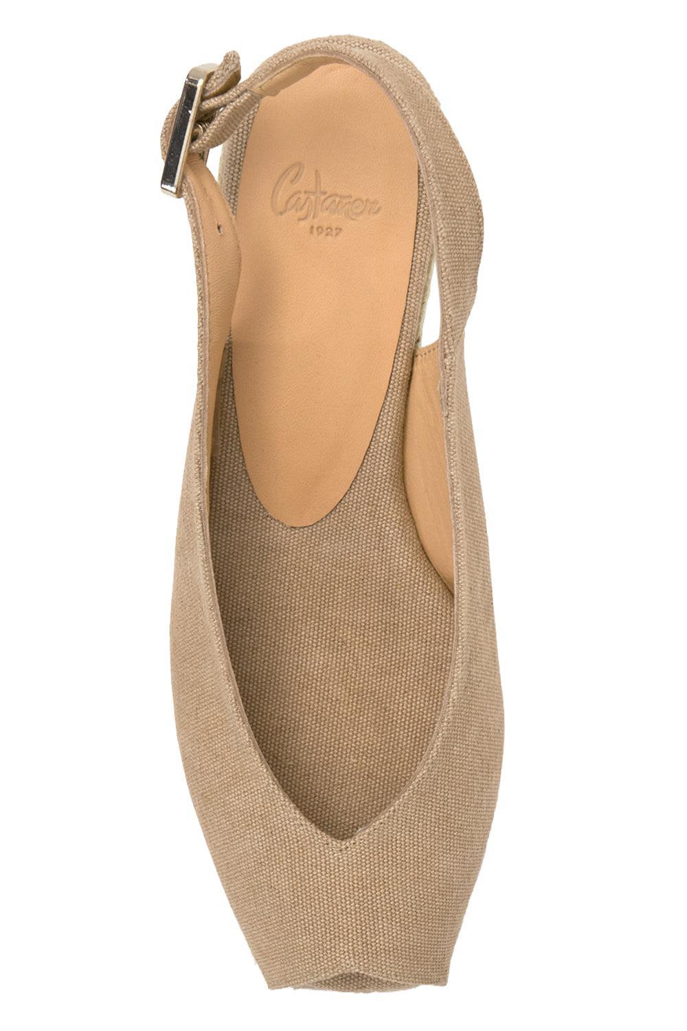 Dosalia Wedge - Sand-BROWN-36-SHOESANDAL-CASTANER