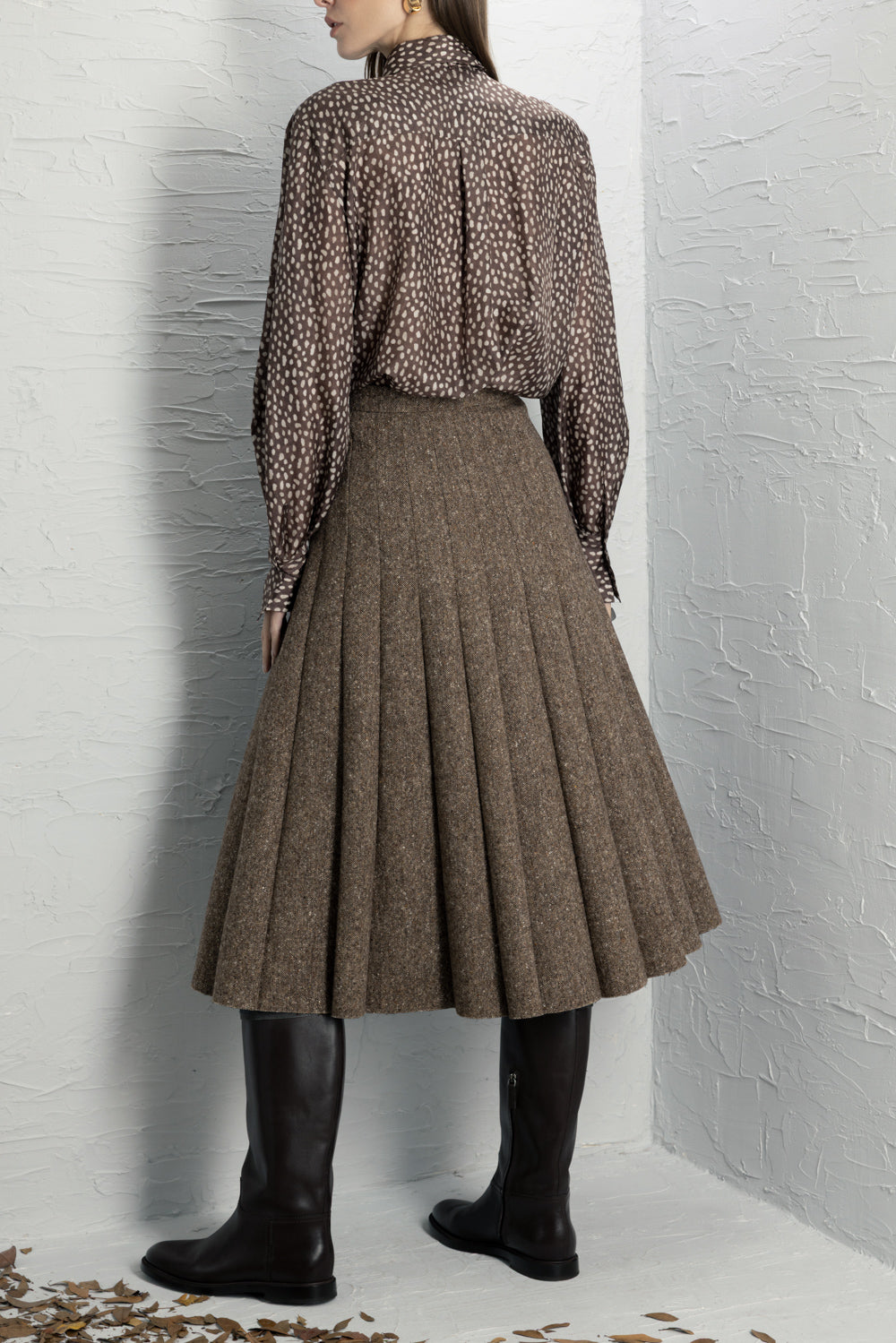 Donegal Pleated Skirt