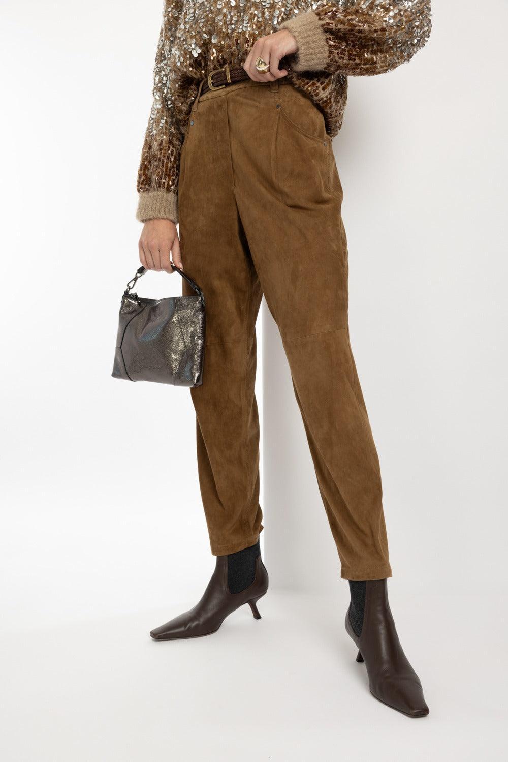 Cropped Pull On Pant-SESAME-38-CLOTHINGPANTCROPPED-BRUNELLO CUCINELLI