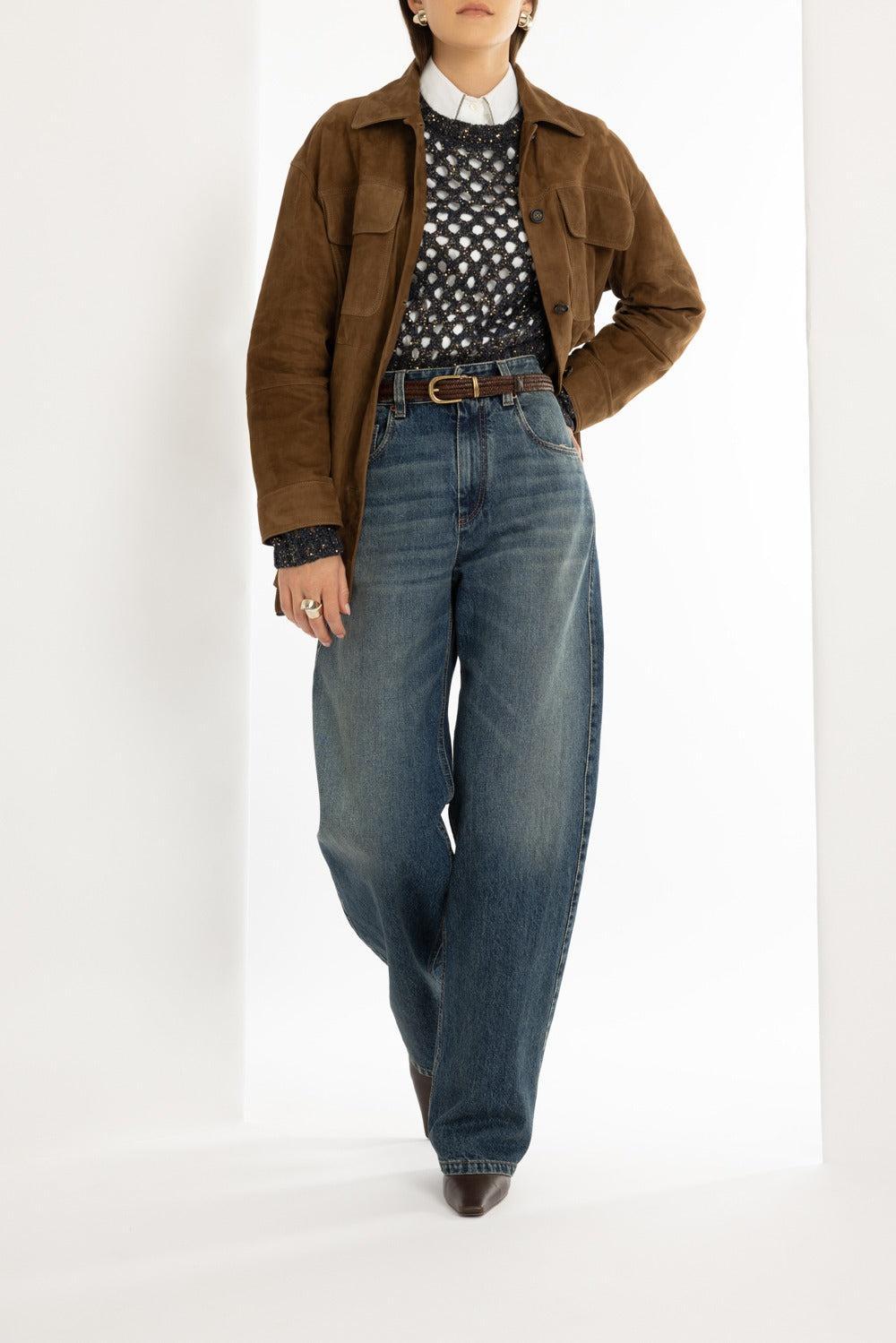 Sparkling Crewneck Sweater-NAVY-XS-CLOTHINGTOPKNITS-BRUNELLO CUCINELLI