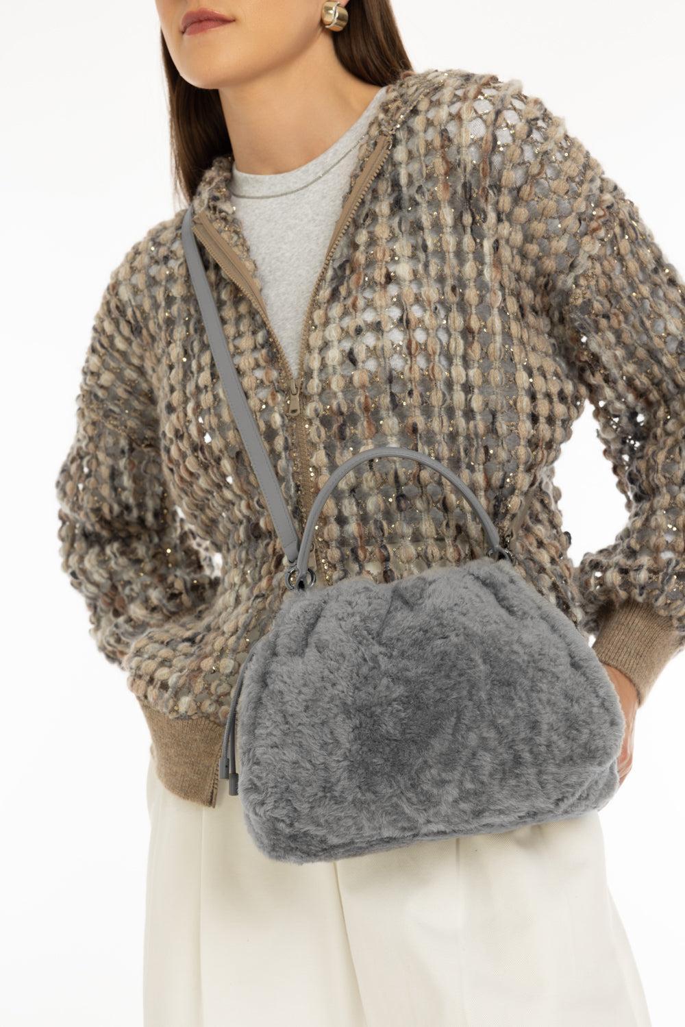 Small Mellow Bucket Bag-ICE-O/S-HANDBAGTOP HANDLE-BRUNELLO CUCINELLI