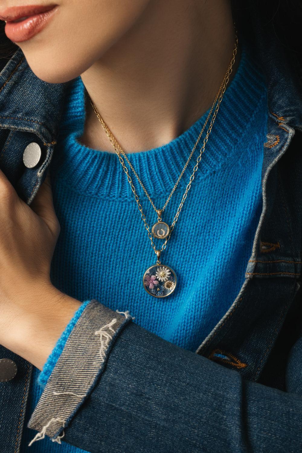 Mini Round Super Fine Rolo Locket Necklace-YELLOW GOLD-18-JEWELRYFINE JEWELNECKLACE O-LOQUET