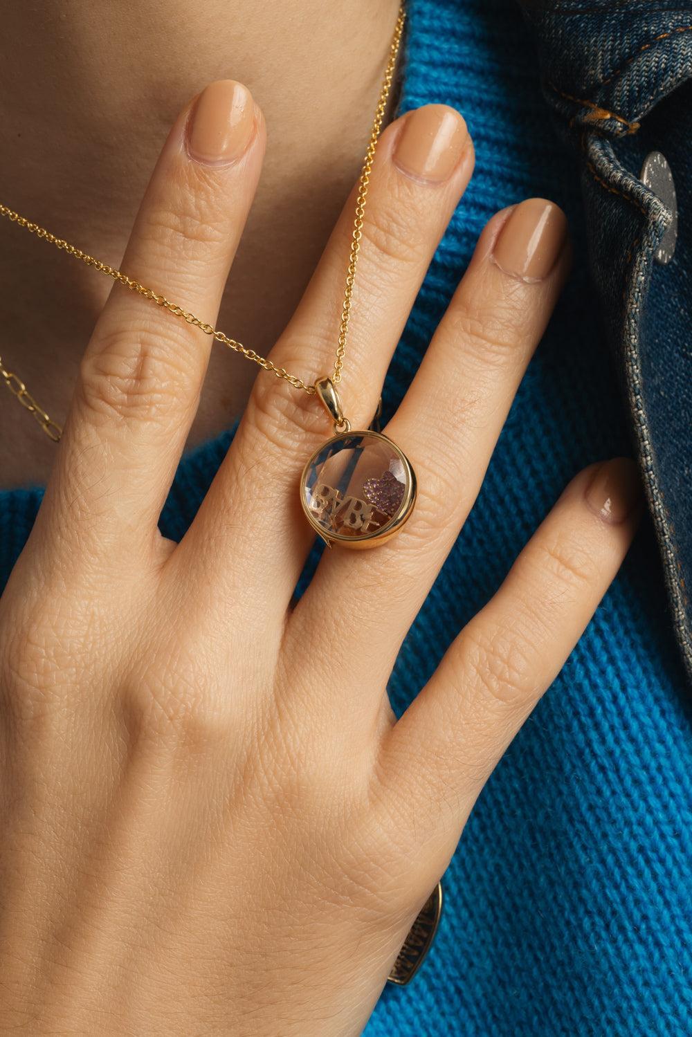 Midi Round Super Fine Rolo Pendant Necklace-YELLOW GOLD-18-JEWELRYFINE JEWELNECKLACE O-LOQUET