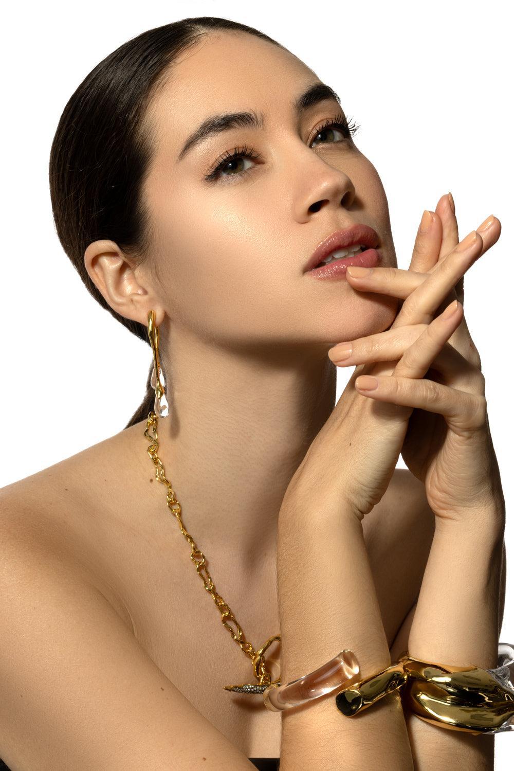Front Back Double Drop Circle Earrings-SILVER-JEWELRYBOUTIQUEEARRING-ALEXIS BITTAR