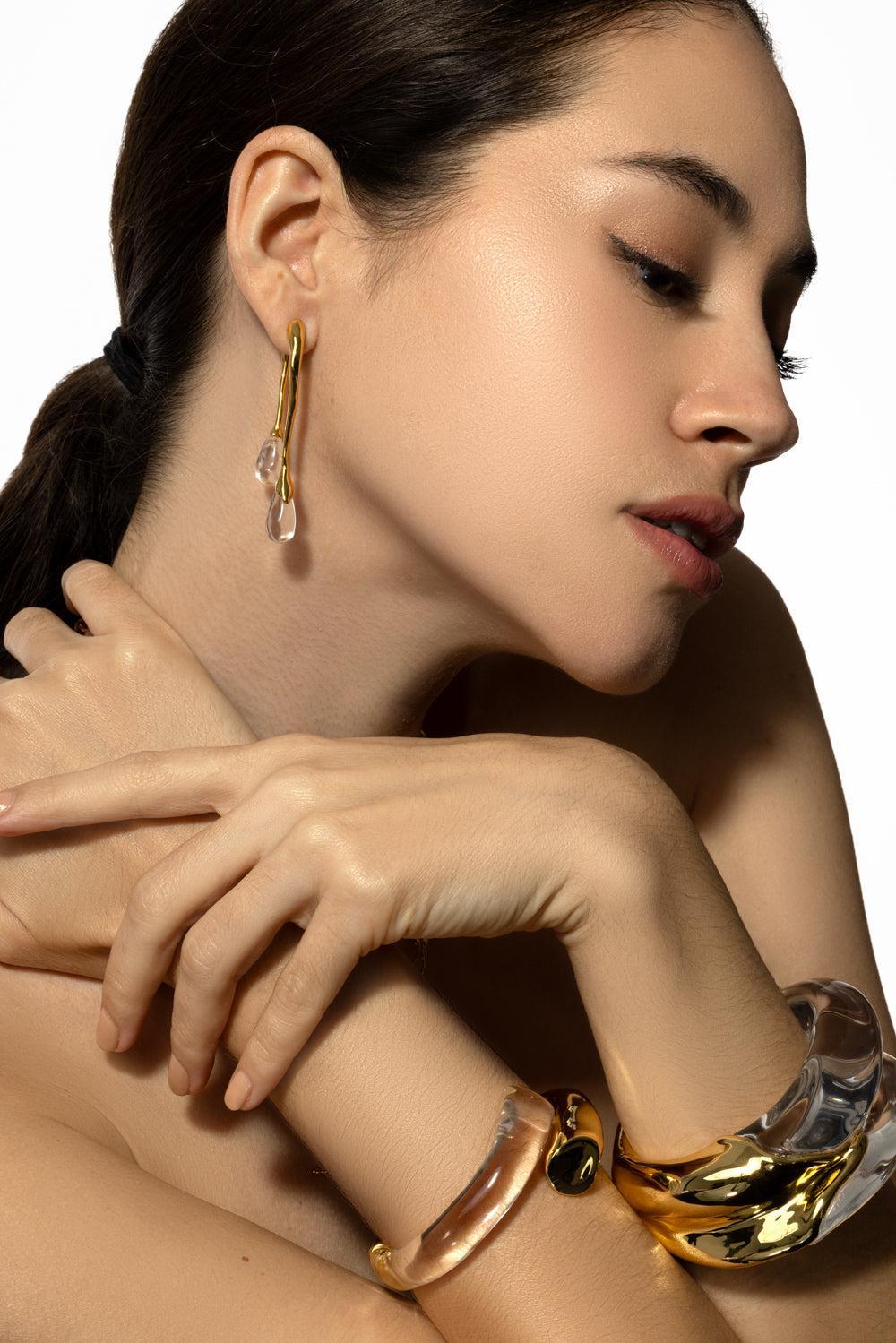 Front Back Double Drop Circle Earrings-SILVER-JEWELRYBOUTIQUEEARRING-ALEXIS BITTAR