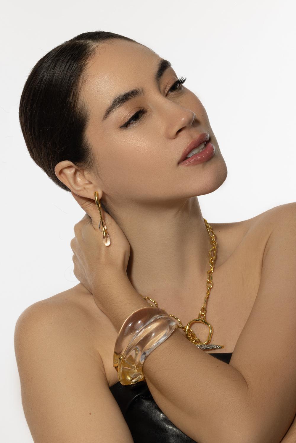 Front Back Double Drop Circle Earrings-SILVER-JEWELRYBOUTIQUEEARRING-ALEXIS BITTAR