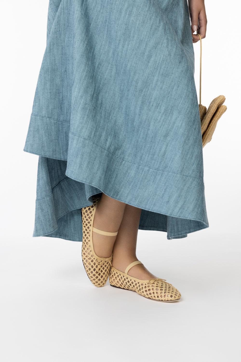 Leonie Flat-NATURAL-6-SHOEFLAT SHOE-LOEFFLER RANDALL