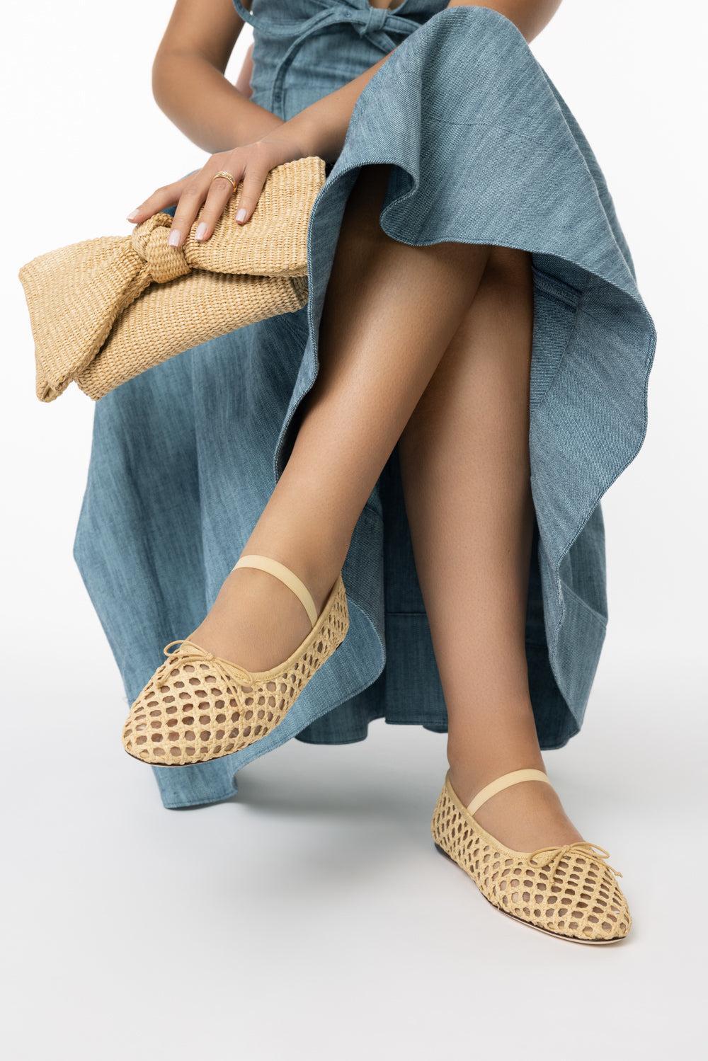 Leonie Flat-NATURAL-6-SHOEFLAT SHOE-LOEFFLER RANDALL