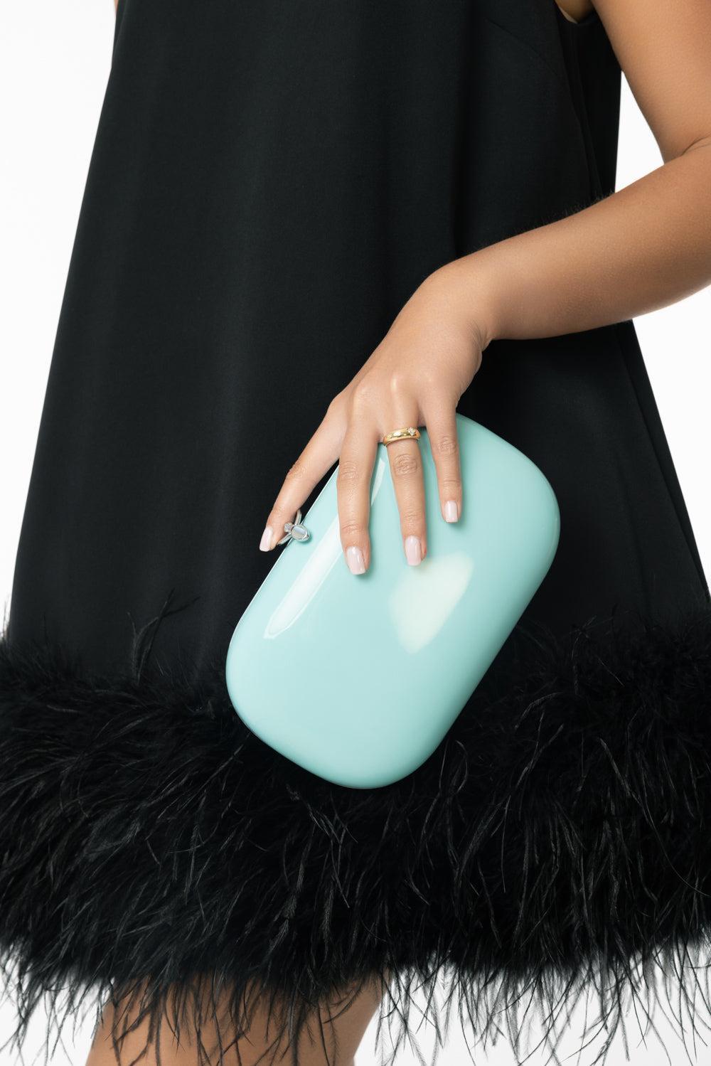 ELINA PLUS CLUTCH - ROBIN EGG BLUE-ROBEGGBL-O/S-HANDBAGCLUTCHES-JEFFREY LEVINSON