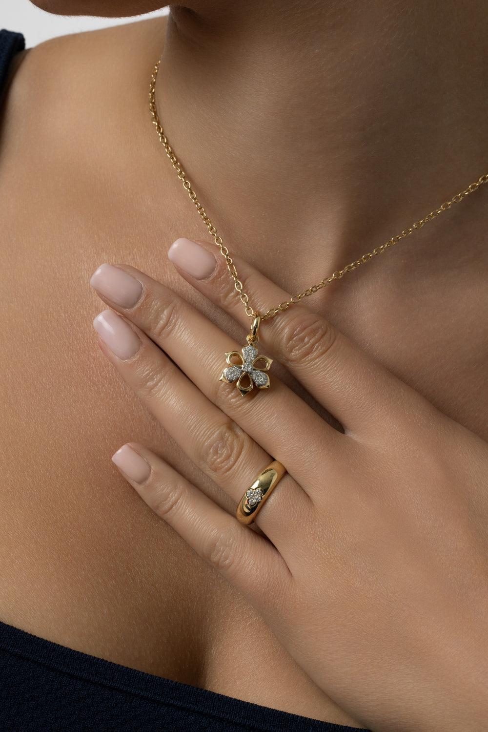 Connector-YELLOW GOLD-JEWELRYFINE JEWELPENDANT-SARA WEINSTOCK