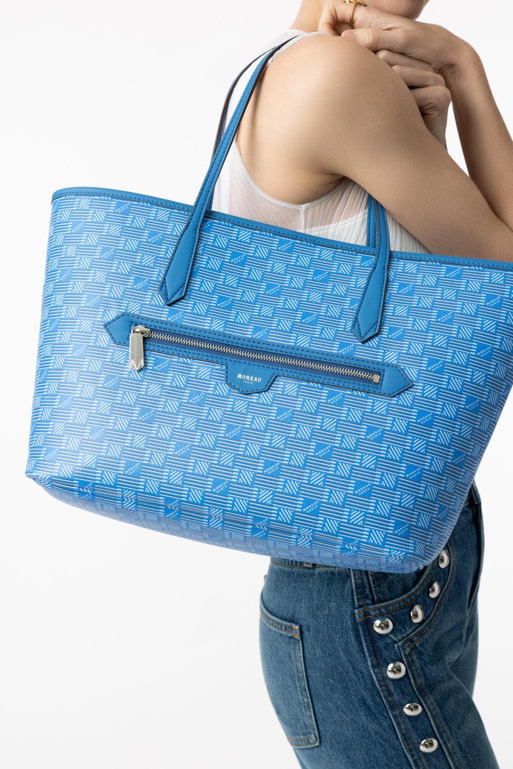 Monaco Tote - Blue Blue-BLUEBLUE-O/S-HANDBAGTOTES-MOREAU