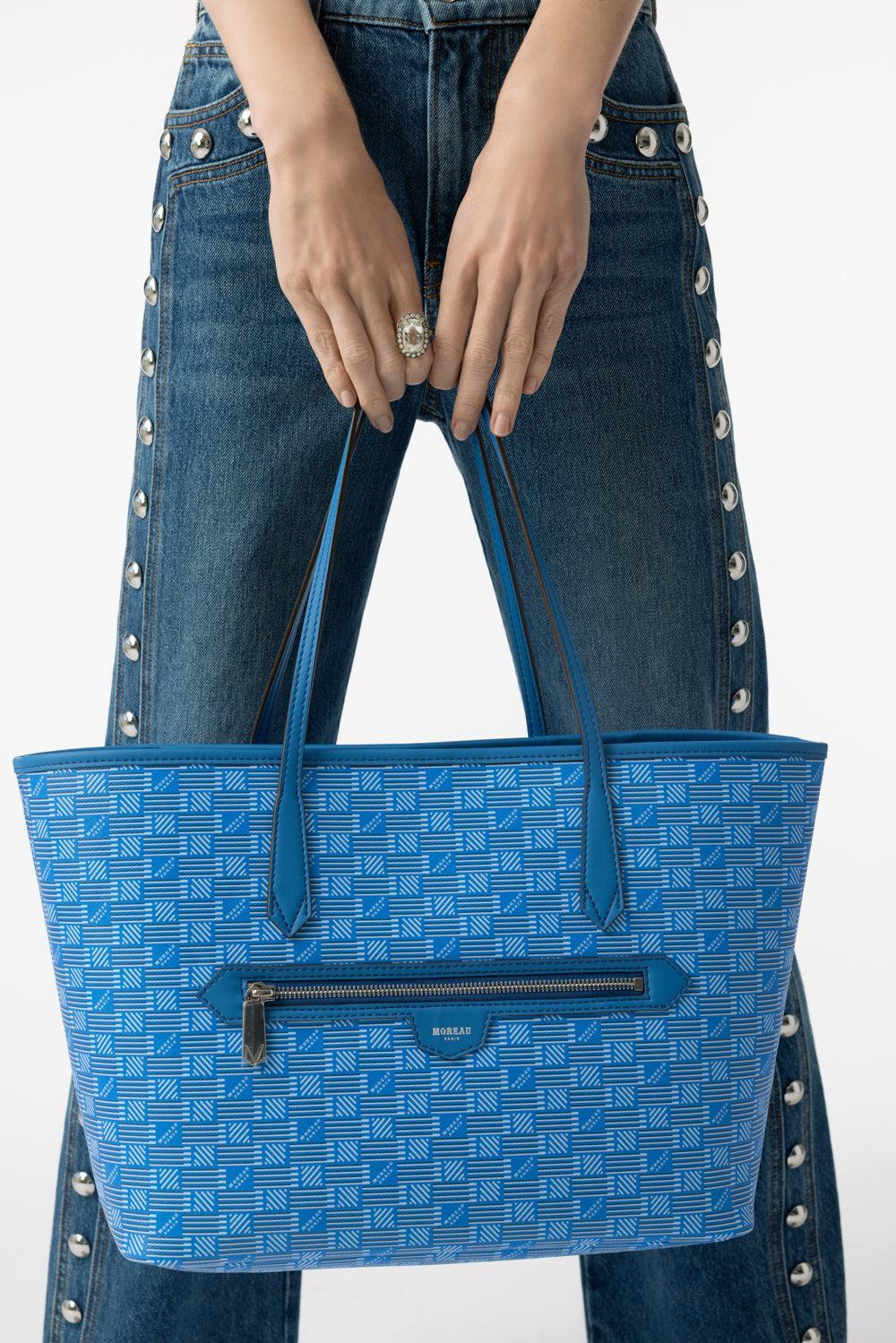 Monaco Tote - Blue Blue-BLUEBLUE-O/S-HANDBAGTOTES-MOREAU