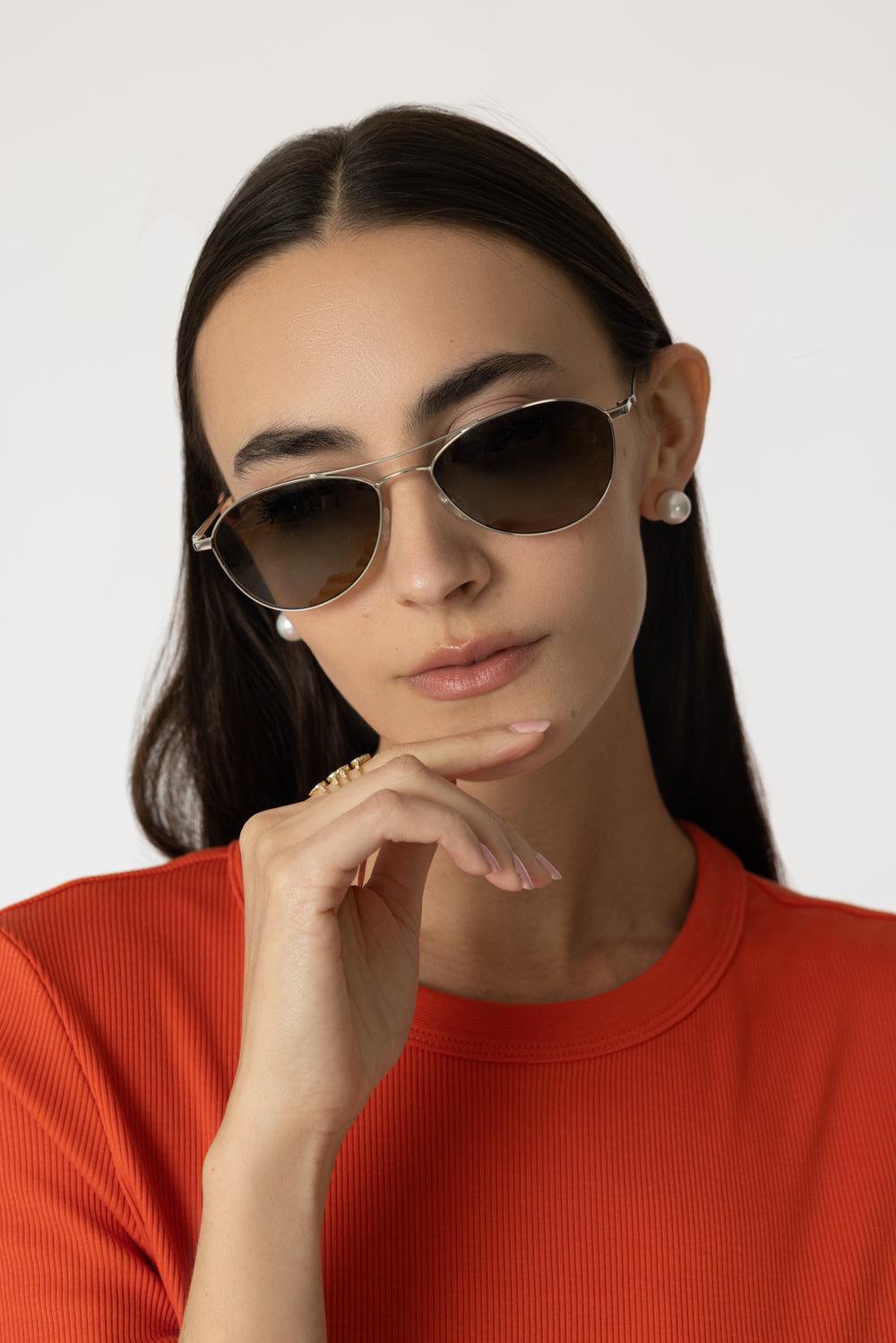 Aero II Sunglasses-SILSNDST-ACCESSORIESUNGLASSES-OLIVER PEOPLES