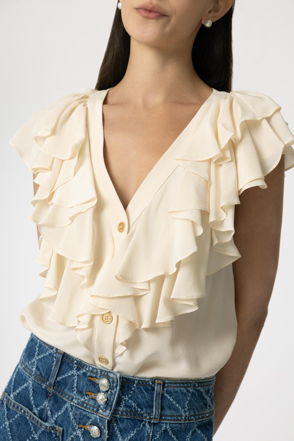 Joelle Blouse-SABLE-34-CLOTHINGTOPBLOUSE-DMN PARIS