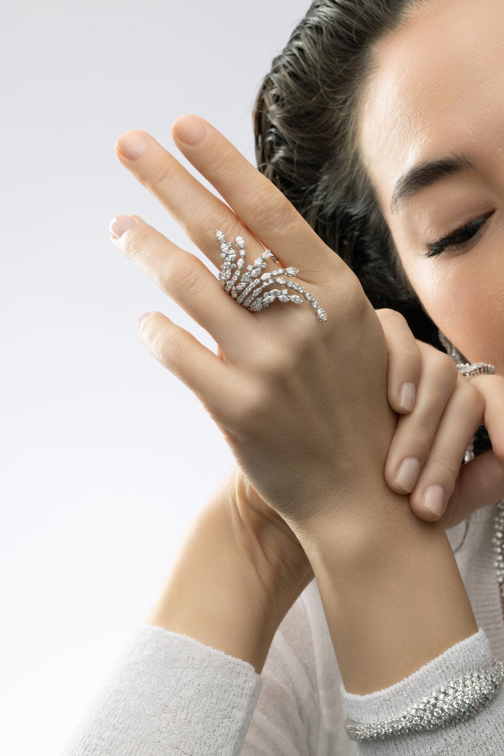 Y-Not Stackable Ring-WHITE GOLD-6.5-JEWELRYFINE JEWELRING-YEPREM JEWELLERY