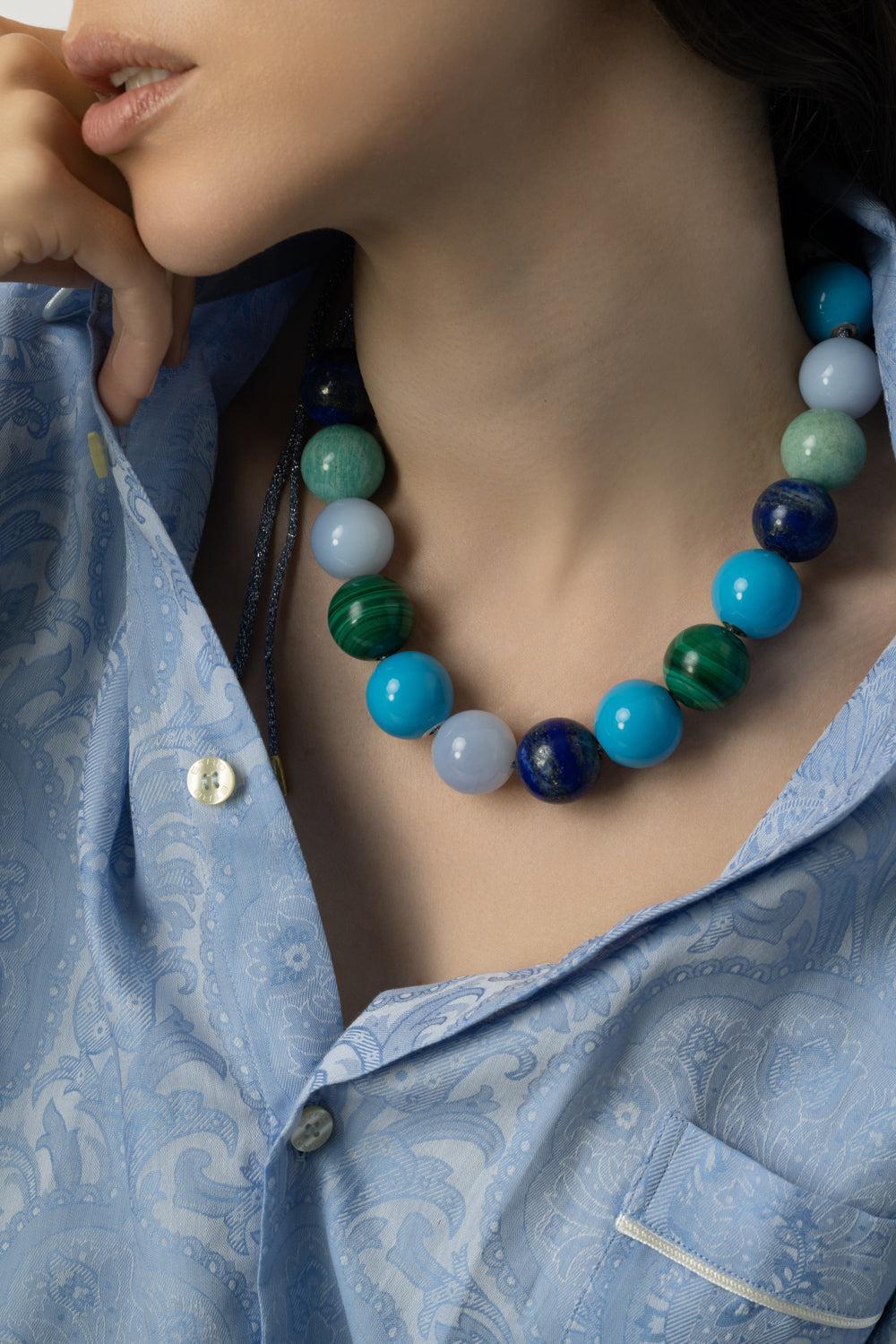 East Village Downtown Necklace-YELLOW GOLD-JEWELRYFINE JEWELNECKLACE O-CAROLINA BUCCI