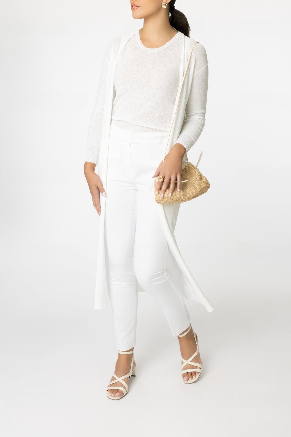 Eris Duster-OPTCLWHT-XS-CLOTHINGTOPCARDIGAN-MAX MARA