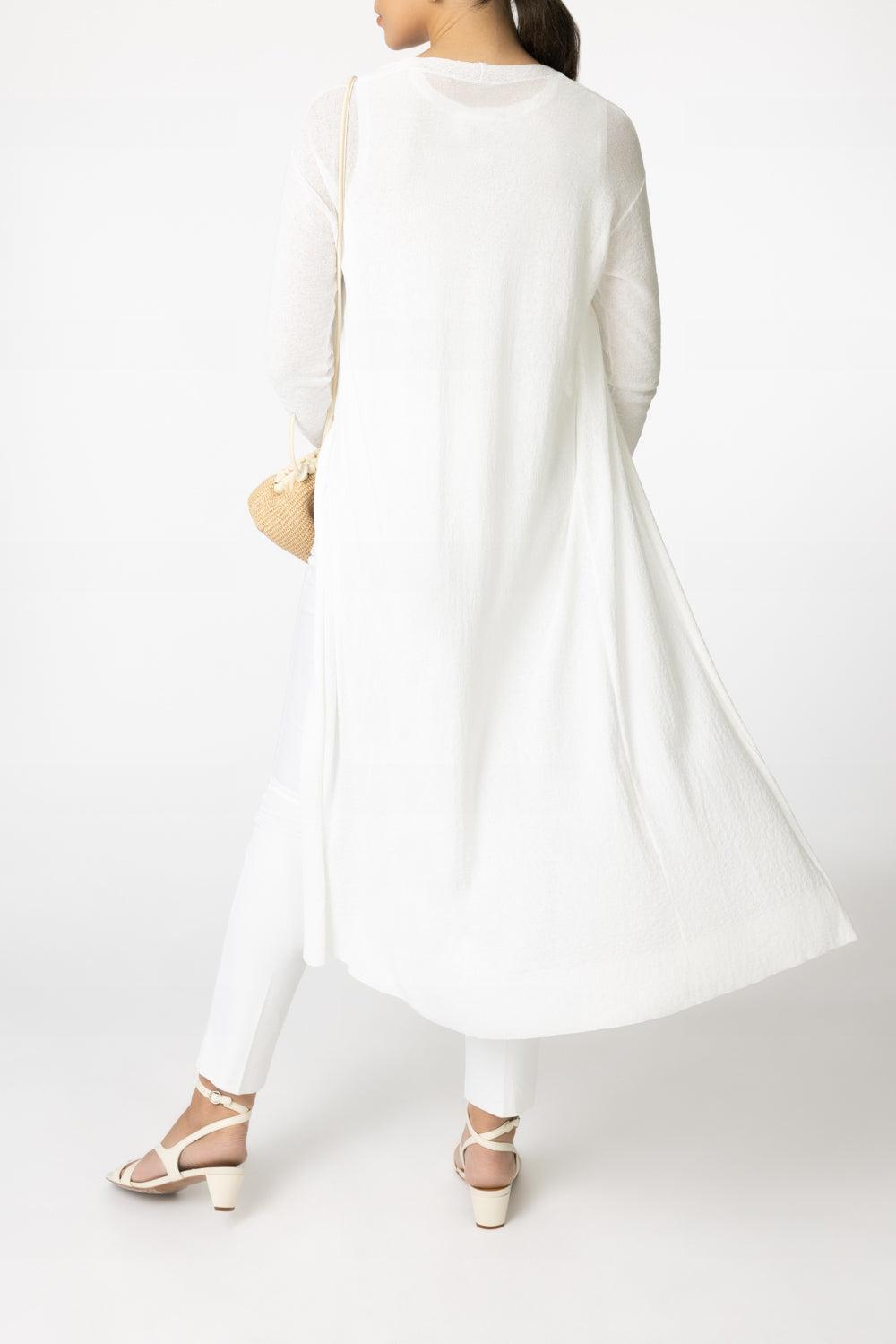 Eris Duster-OPTCLWHT-XS-CLOTHINGTOPCARDIGAN-MAX MARA