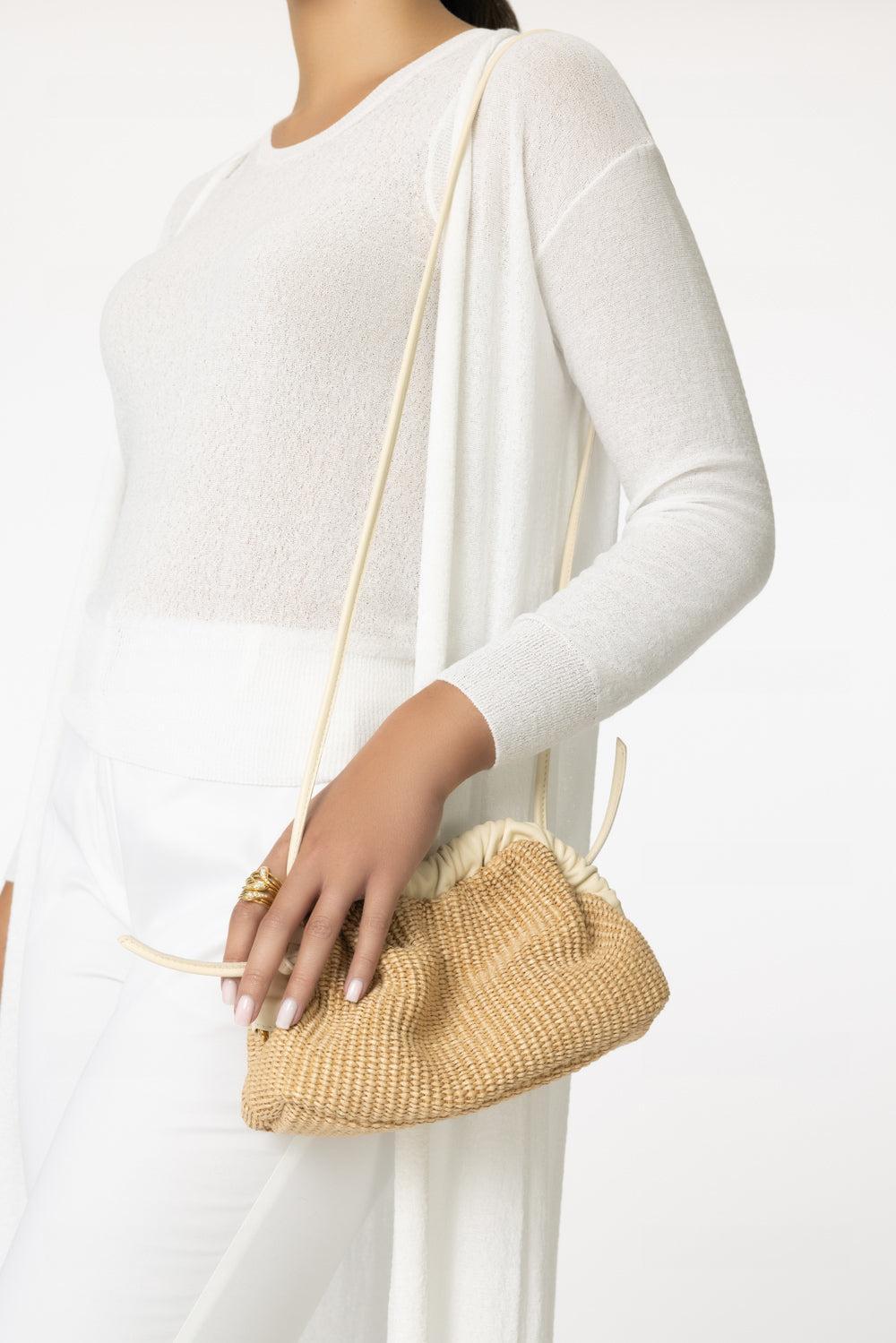 Mini Cloud Clutch - Natural-NAT/AVOR-O/S-HANDBAGCLUTCHES-MANSUR GAVRIEL