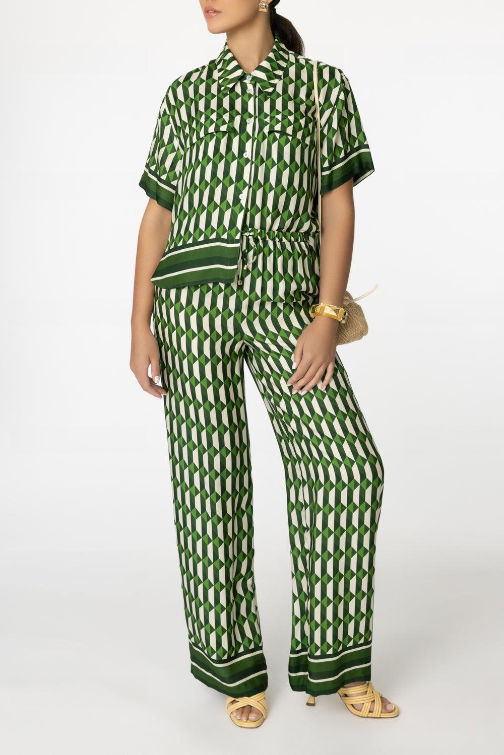 Girona Pant-LE TILE GREEN-XS-CLOTHINGPANTCROPPED-CARA CARA