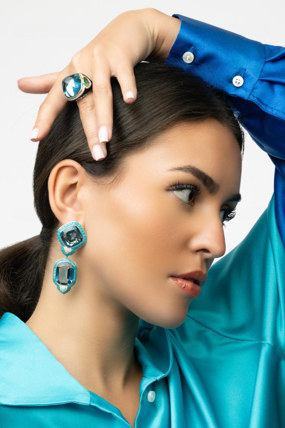 Palatina Earrings-YELLOW GOLD-JEWELRYFINE JEWELEARRING-MARINA B