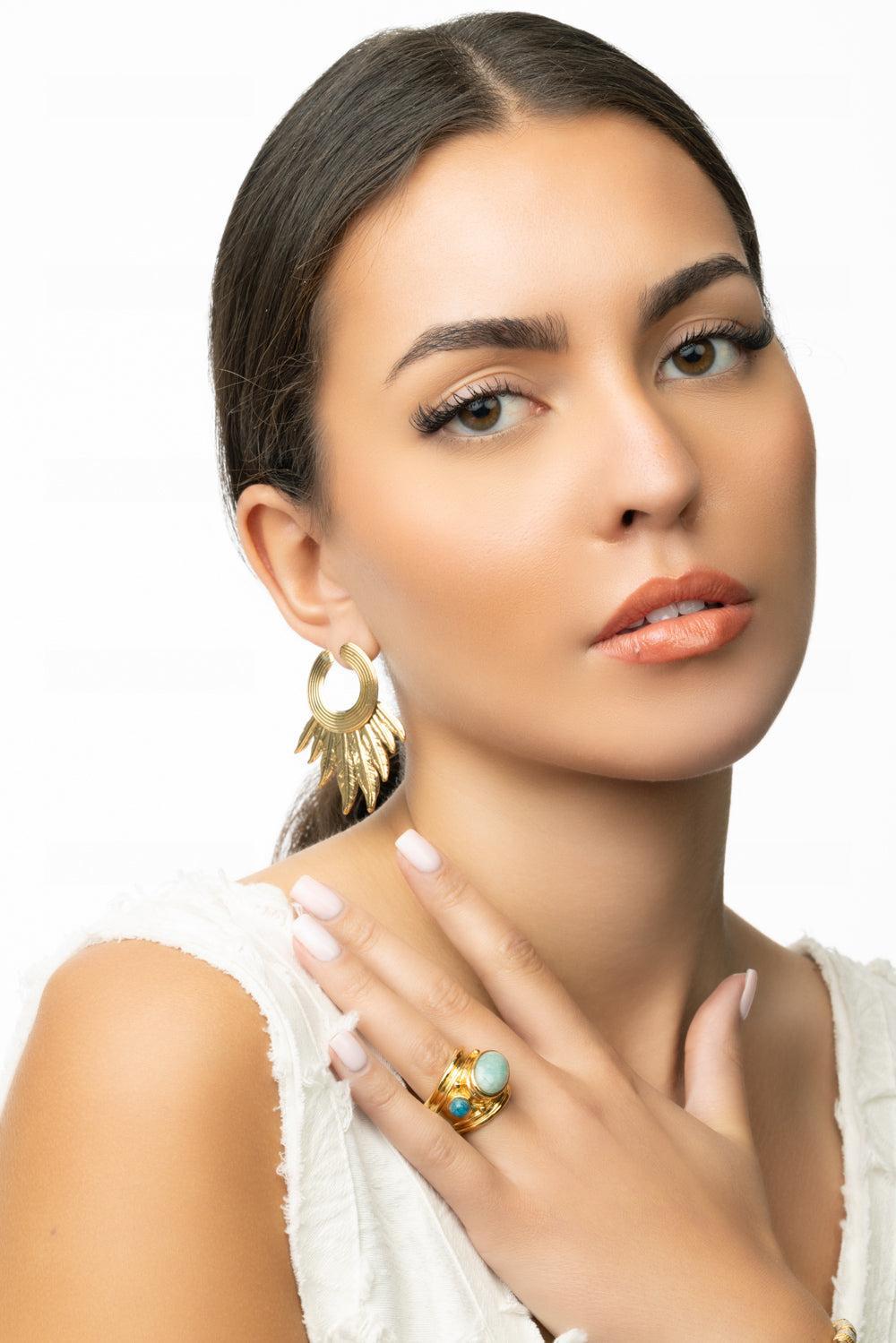 Caracara Earrings-YELLOW-JEWELRYBOUTIQUEEARRING-GAS BIJOUX