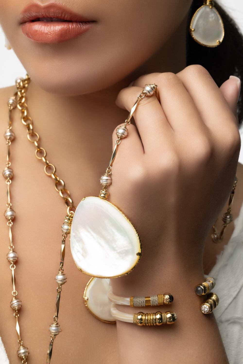 Pearl Billy Necklace-WHITE-JEWELRYBOUTIQUENECKLACE O-GAS BIJOUX