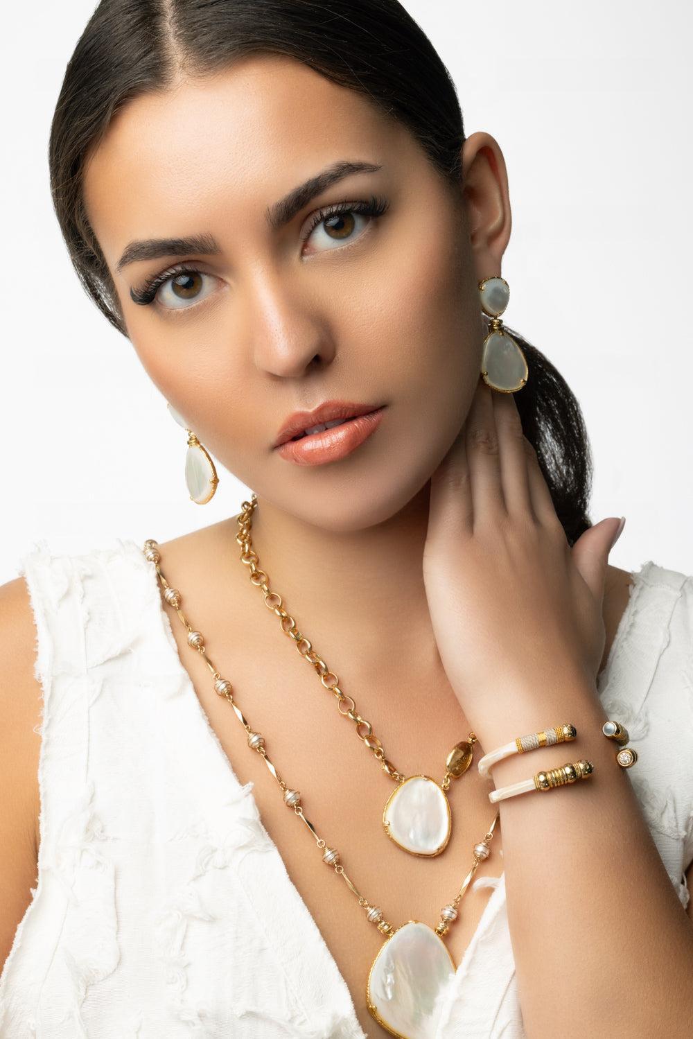 Small Pearl Silia Earrings-YELLOW-JEWELRYBOUTIQUEEARRING-GAS BIJOUX