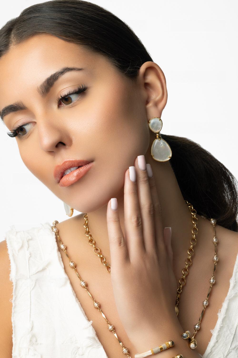 Small Pearl Silia Earrings-YELLOW-JEWELRYBOUTIQUEEARRING-GAS BIJOUX