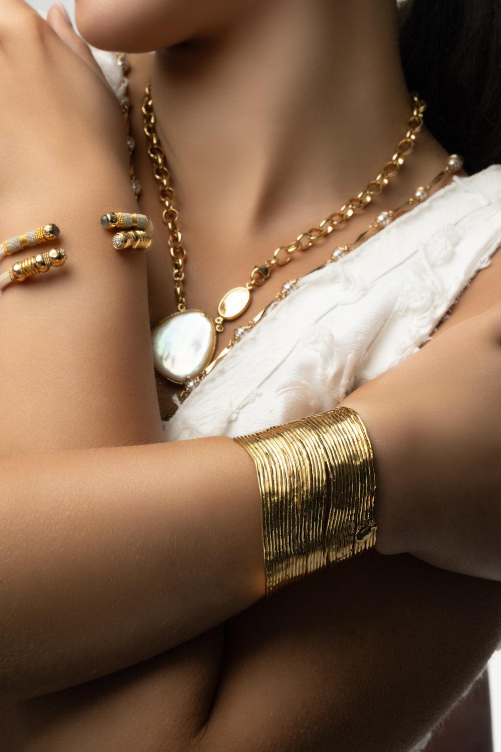 Wave Bracelet-YELLOW-JEWELRYBOUTIQUEBRACELET O-GAS BIJOUX