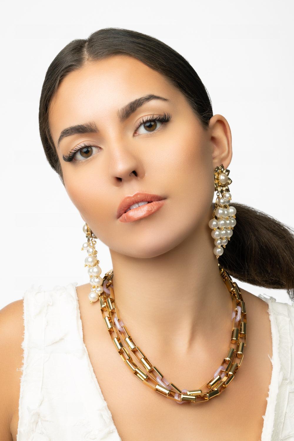 Uva Tassel Earrings-WHITE-JEWELRYBOUTIQUEEARRING-GAS BIJOUX