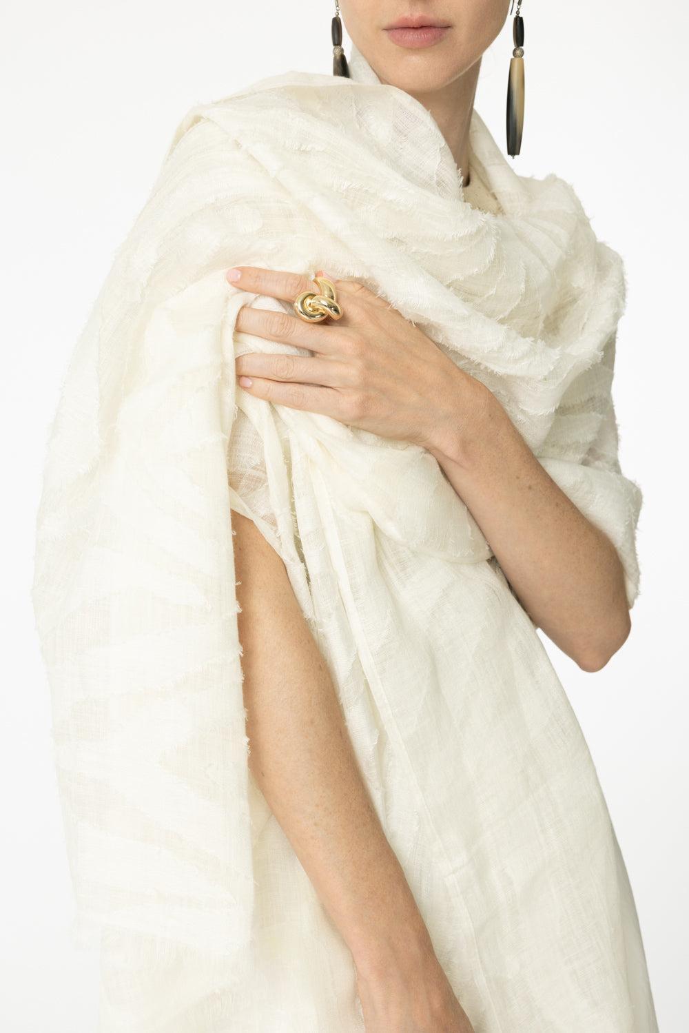 Linen Scarf-NATURAL-O/S-ACCESSORIESCARVES-BRUNELLO CUCINELLI