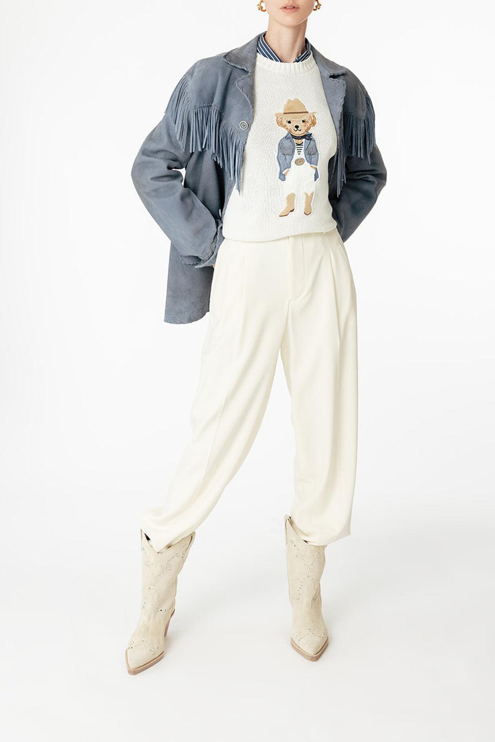 Hamptons Spring Bear Lofty Sweater-CREAM-XS-CLOTHINGTOPSWEATER-RALPH LAUREN