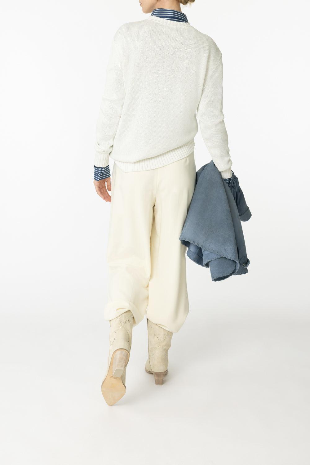 Hamptons Spring Bear Lofty Sweater-CREAM-XS-CLOTHINGTOPSWEATER-RALPH LAUREN