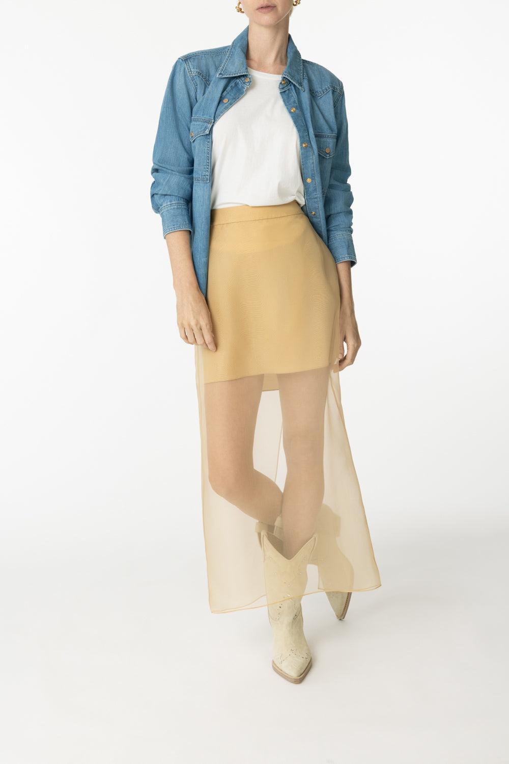 Sylkie Midi Skirt-BRITKHKI-0-CLOTHINGSKIRTMIDI-TWP