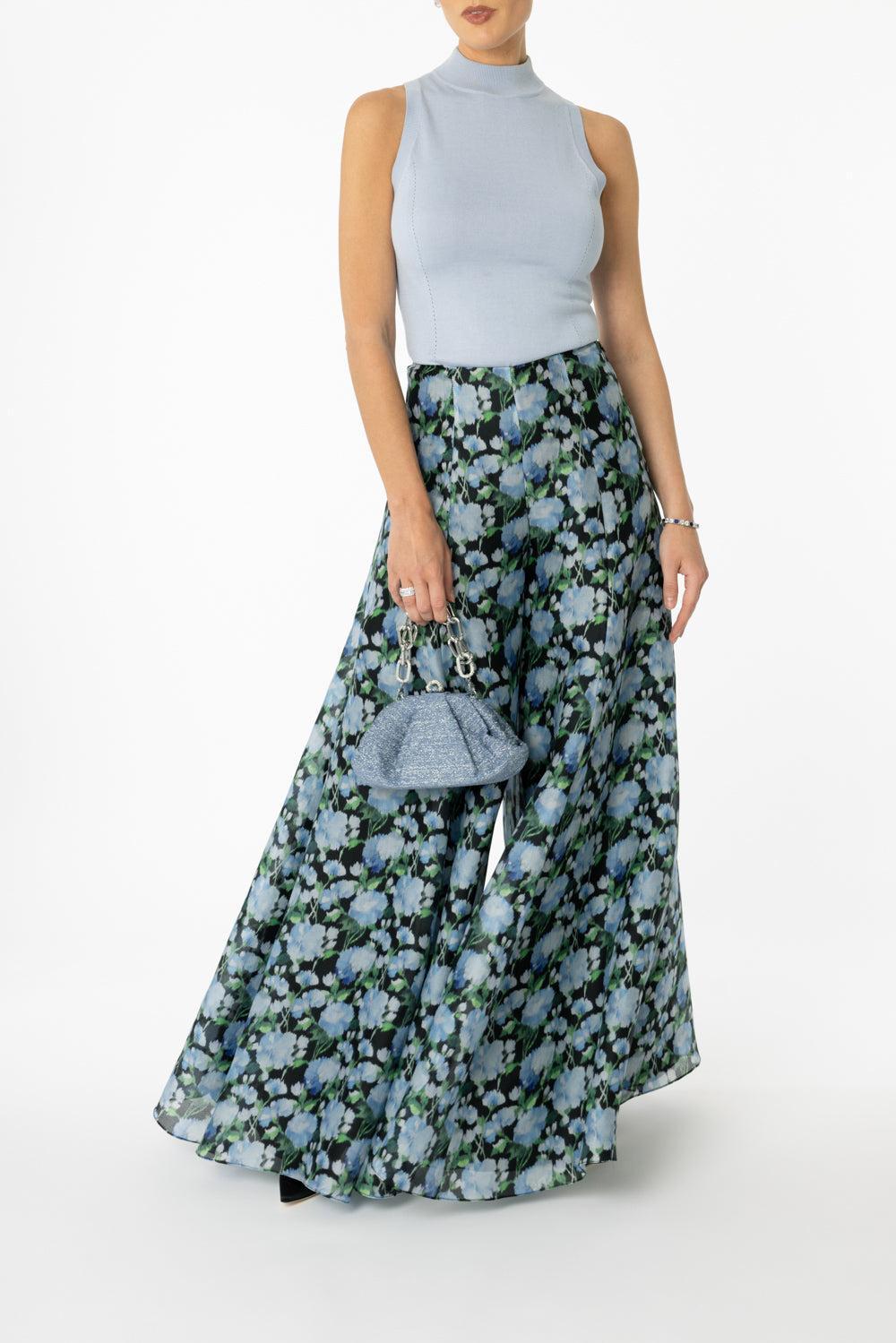 Sleeveless Mock Neck Top-CELESTE-S-CLOTHINGTOPKNITS-CAROLINA HERRERA