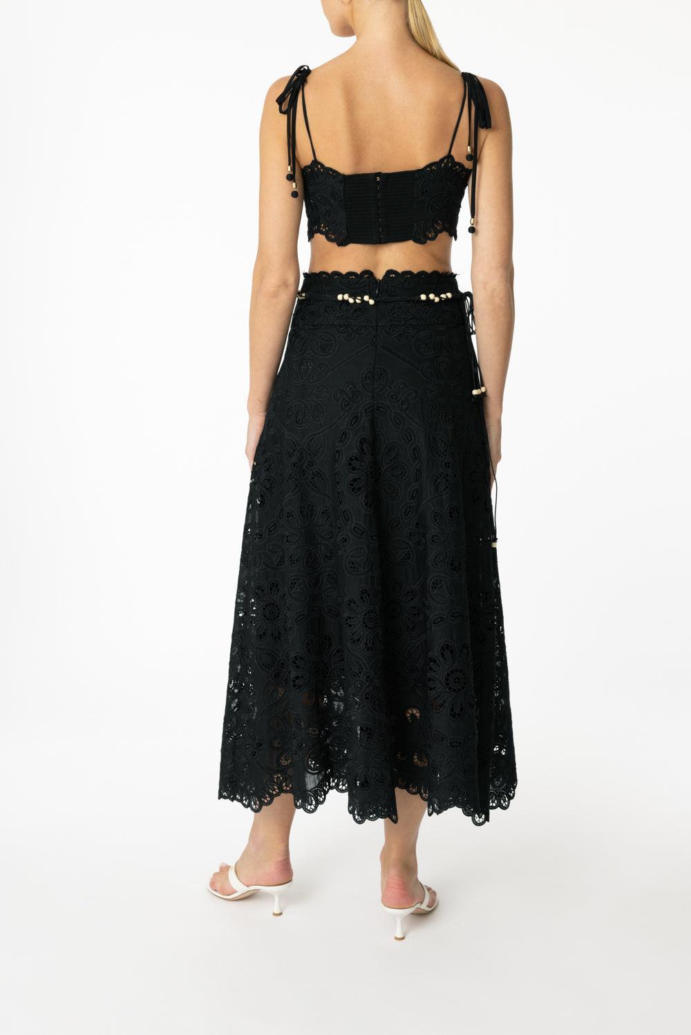 Rhiannon Embroidered Skirt-BLACK-1-CLOTHINGSKIRTMIDI-ZIMMERMANN