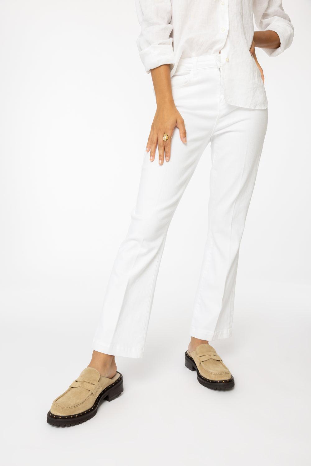 Ali Slim Flare Jeans-BLANC-26-CLOTHINGPANTSLIM FIT-L'AGENCE