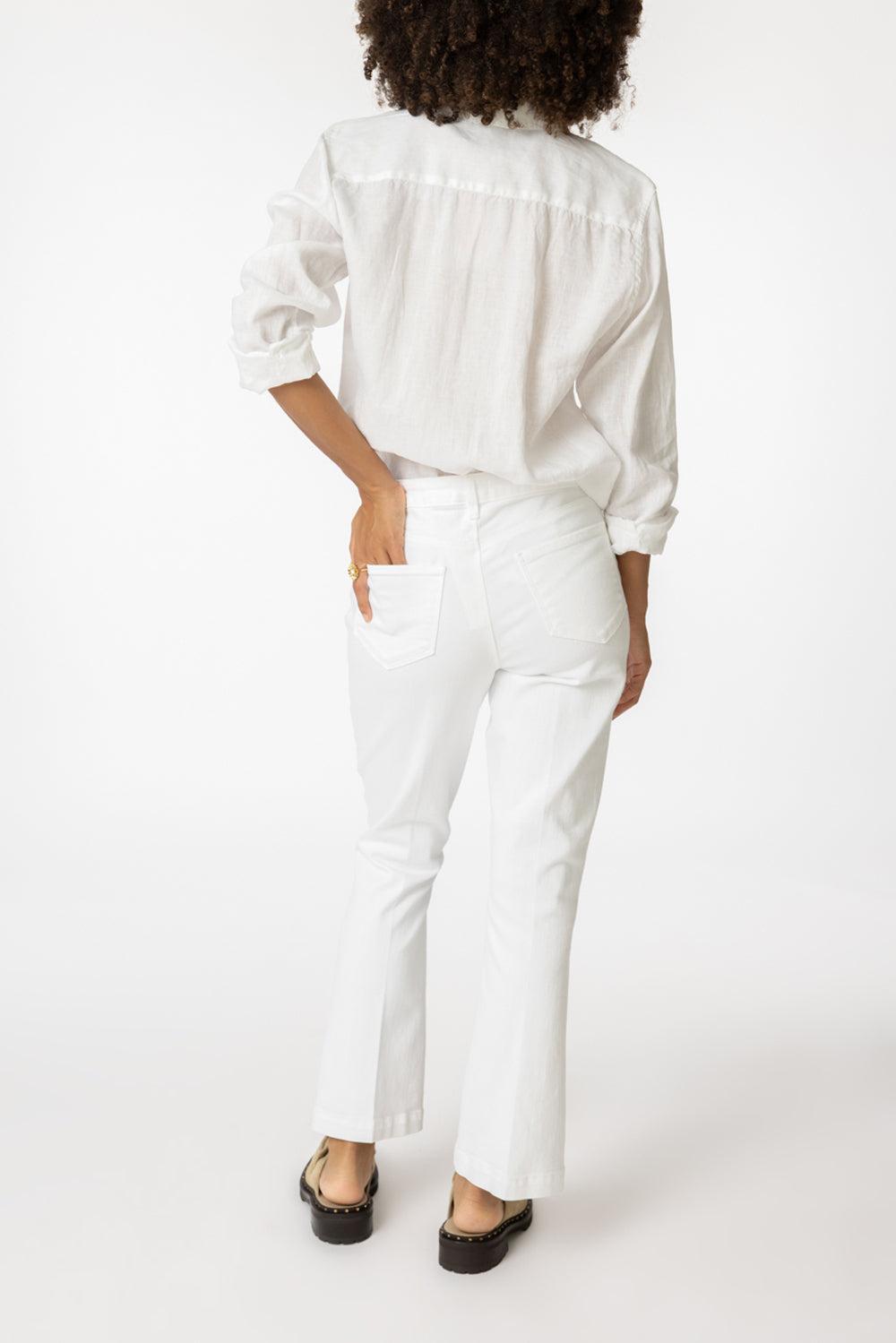 Ali Slim Flare Jeans-BLANC-26-CLOTHINGPANTSLIM FIT-L'AGENCE