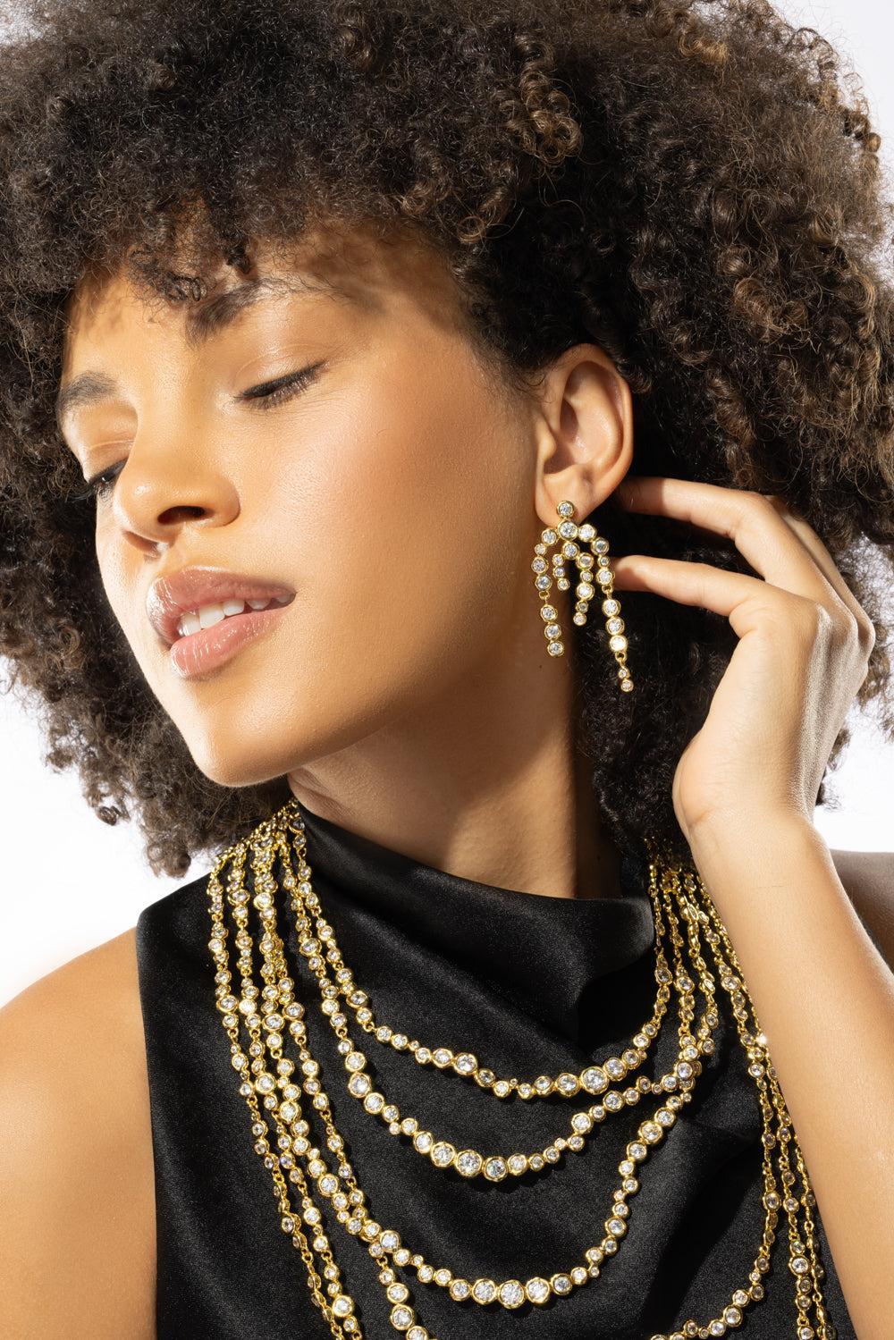 Asterales Chandelier Earrings-YELLOW-JEWELRYBOUTIQUEEARRING-ALEXIS BITTAR