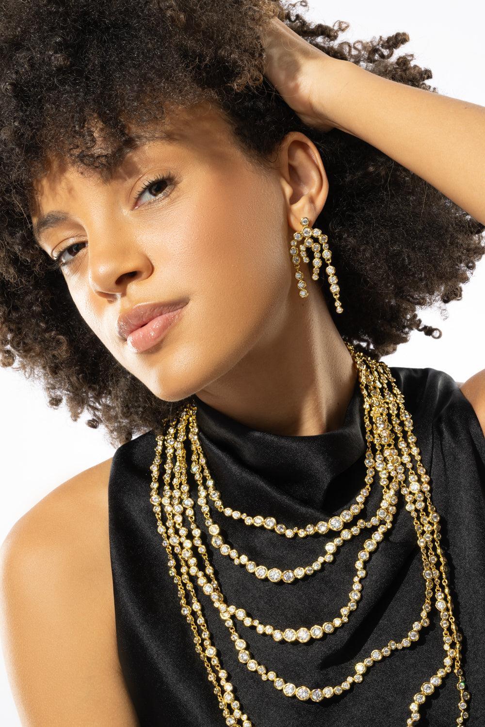 Asterales Chandelier Earrings-YELLOW-JEWELRYBOUTIQUEEARRING-ALEXIS BITTAR