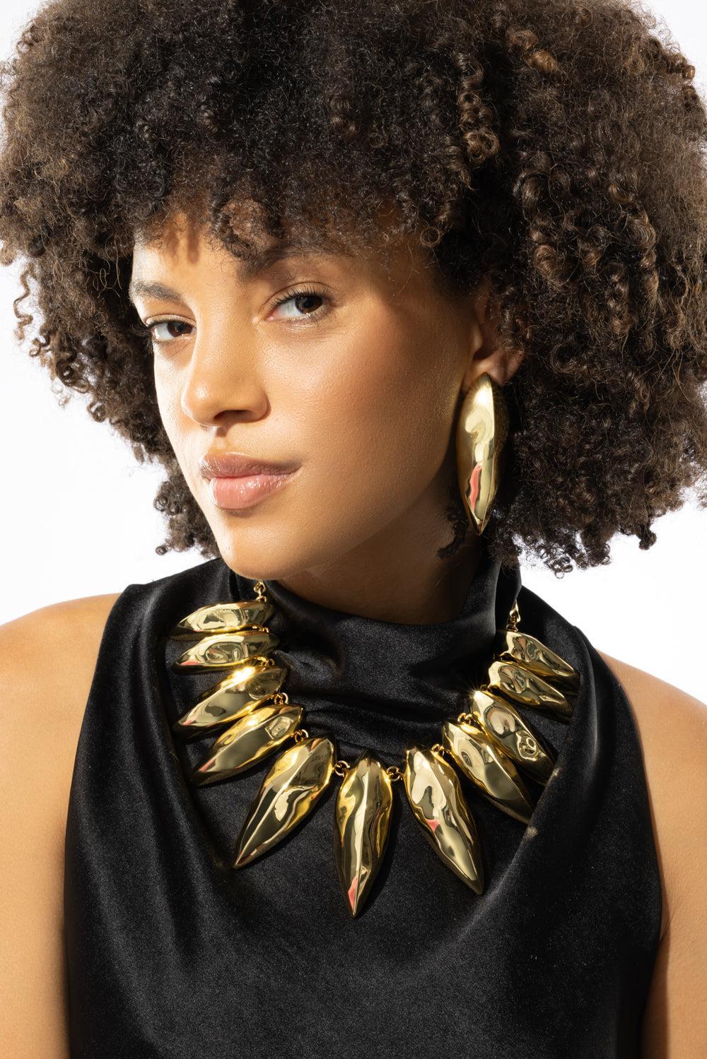 Luminous Edged Hoop Earrings-ONYX-JEWELRYBOUTIQUEEARRING-ALEXIS BITTAR
